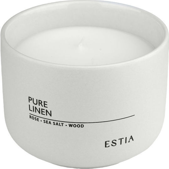 Estia Aromatisches Kerze Kegel mit Duft PURE LINEN 280gr