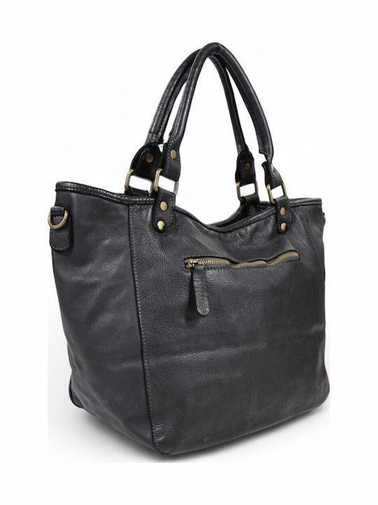 Leather Women's Handbag Shoulder Bag Black