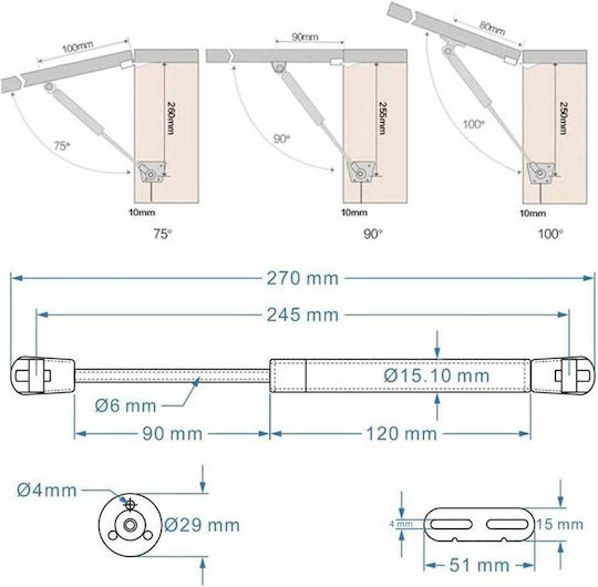 150N Metallic Cabinet Suspension Mechanism