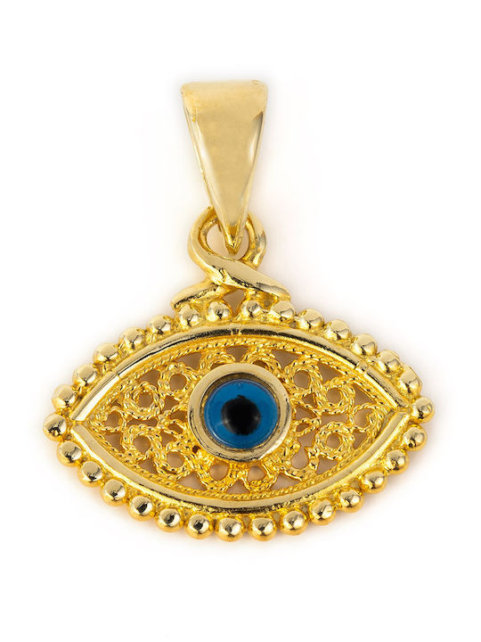 George Art Jewels Byzantinisches Charm Auge aus 14K Gold