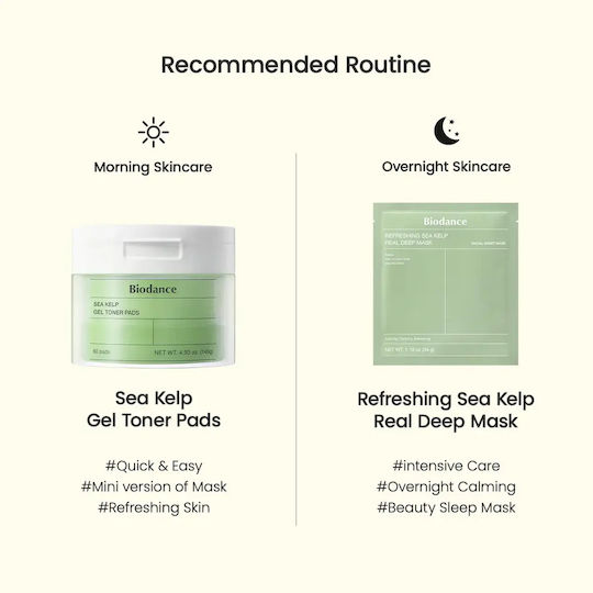 Biodance Sea Kelp Pads Τόνωσης Προσώπου 60τμχ