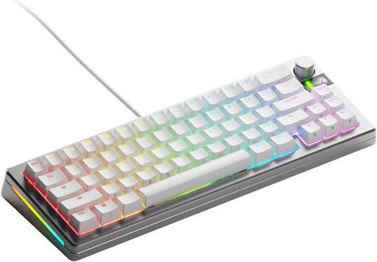 Glorious PC Gaming Race GMMK 3 Pro Gaming Mechanical Keyboard 65% with Glorious Fox switches and RGB lighting (International English) Silver