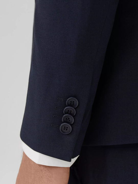 Ανδρικό Σακάκι με Στενή Εφαρμογή Dark Navy