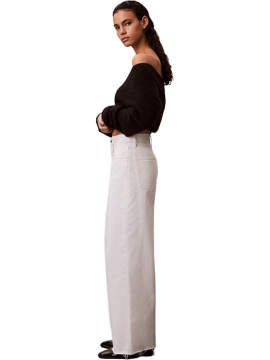 High Rise Women's Jean Pants in Regular Fit White
