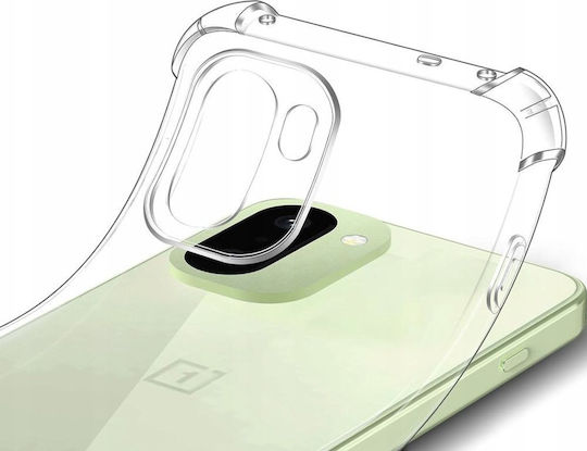 Techsuit Stoßfeste Rückseitenhülle aus Silikon Transparent für OnePlus 15R