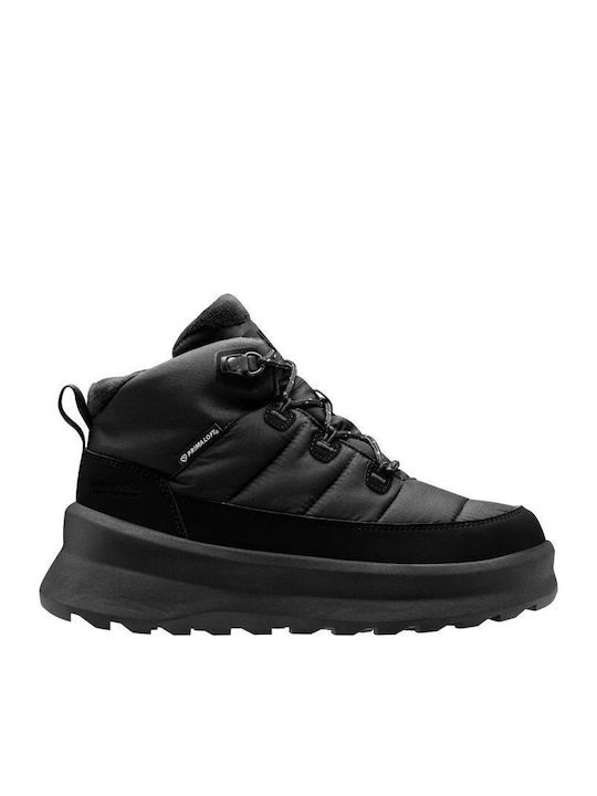 Synthetic Leather Snow Boots with Rubber / Laces Turquoise