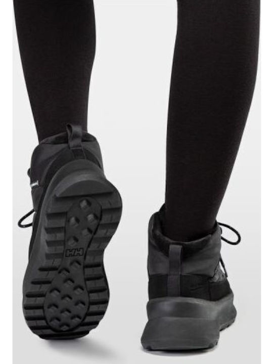 Synthetic Leather Snow Boots with Rubber / Laces Turquoise