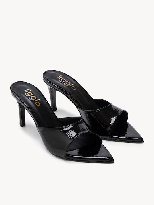 Mules Din Lac Negre Made In Greece Toc Kitten