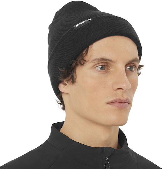 Beanie Unisex Reversible Σκούφος Πλεκτός σε Μωβ χρώμα