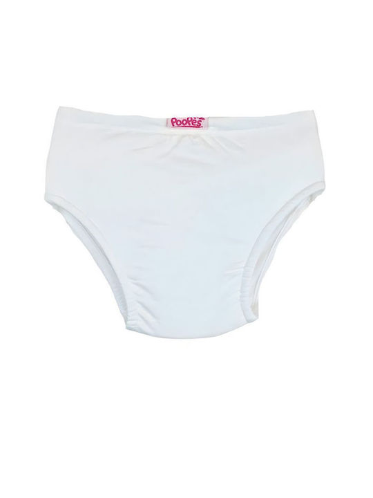 Poopes Kids' Brief White