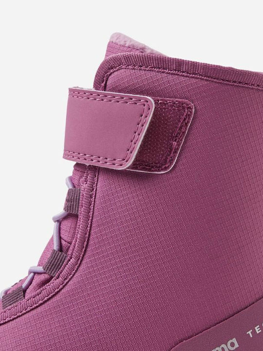 Kids Boots with Hoop & Loop Closure Purple