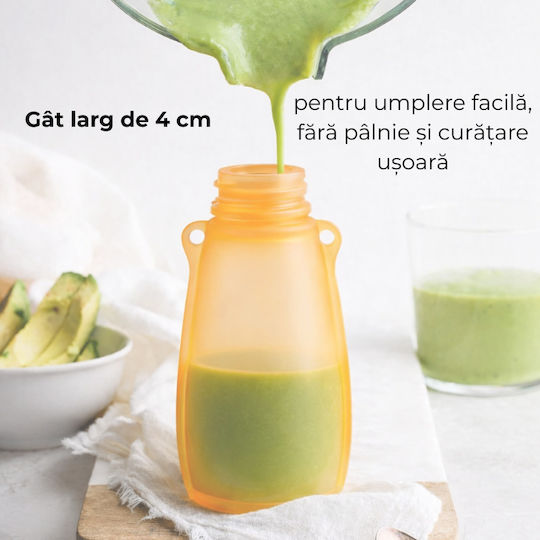 Kidizi Recipient pentru copii din plastic 0.12lt Portocaliu
