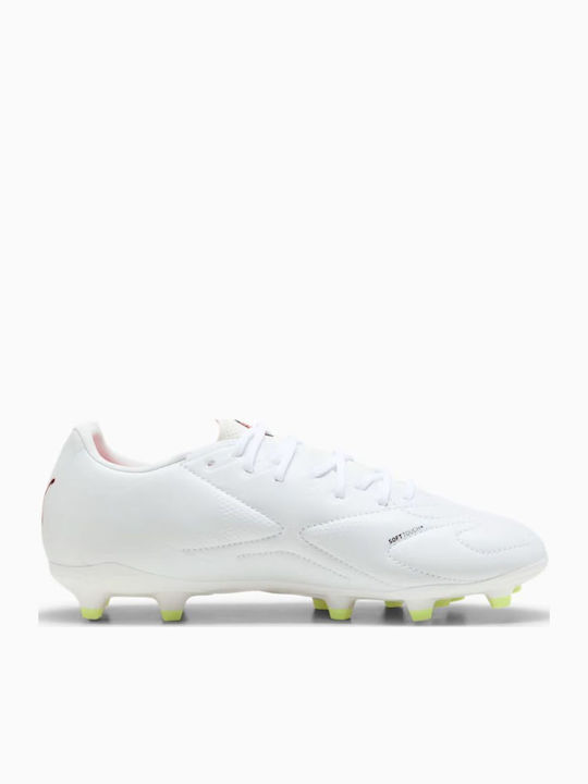 King 20 Match Jr FG/AG Kids Soccer Cleats & Shoes Molded Outsole White