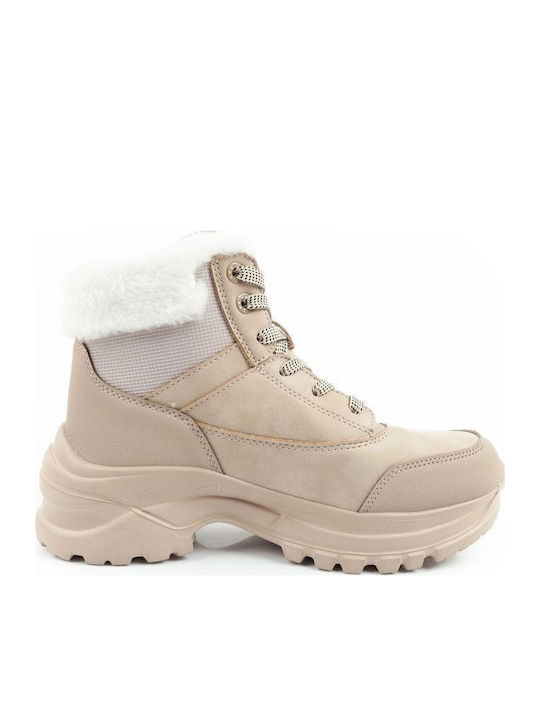 Lee Cooper Дамски Планински Боти Бежови