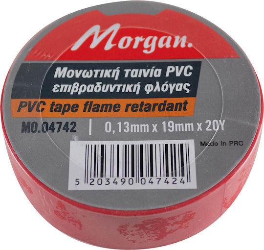 Isolierband 20m x 19mm Rotes Morgan Ausstellung 40 Stück