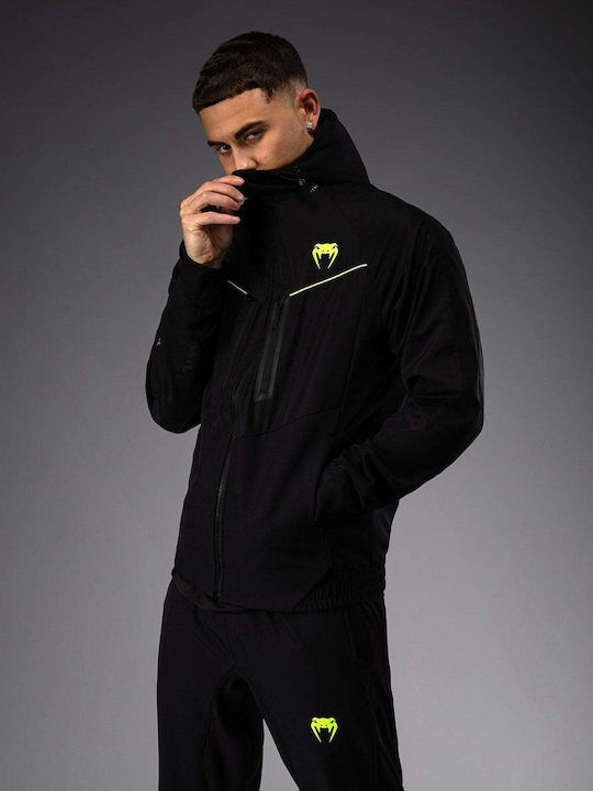Hanorac cu Glugă Black/neo Green
