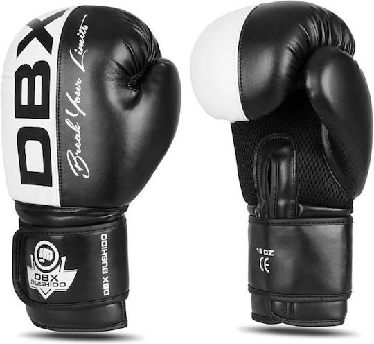 DBX Bushido Γάντια Πυγμαχίας για Αγώνα Μαύρα