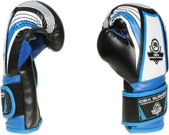 DBX Bushido Kids Boxing Gloves made of Synthetic Leather for Match Blue