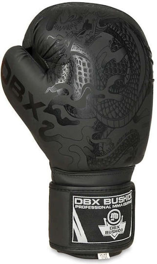 DBX Bushido Боксови Ръкавици от Синтетична Кожа за Състезание Черен