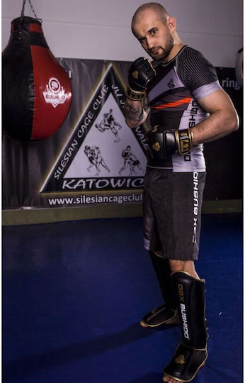DBX Bushido Γάντια Πυγμαχίας από Συνθετικό Δέρμα για Σάκο Μαύρα