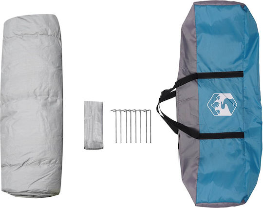 vidaXL Summer Camping Tent Toilet Blue 160x160x227cm