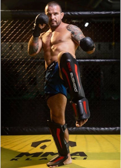 DBX Bushido Shin Guards Adults Red