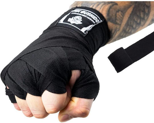Cotton Boxing Wraps 4 Meters Black