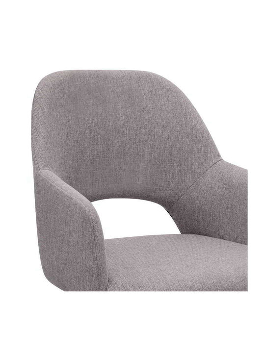 Gabriel Dining Room Fabric Chair Light Beige 58x60x85cm