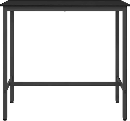 Tisch Bar Holz mit Metallgestell Black Beech, Black 100x50x90.5cm