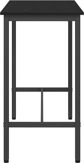 Tisch Bar Holz mit Metallgestell Black Beech, Black 100x50x90.5cm
