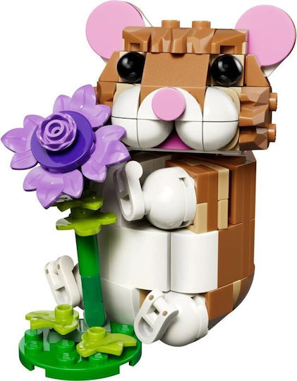 LEGO Creator 3-in-1 Сладко Хамстерче с Цвете за 7+ Години 166 Бройки
