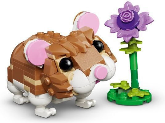 LEGO Creator 3-in-1 Сладко Хамстерче с Цвете за 7+ Години 166 Бройки