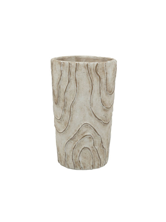 Artekko Decorative Vase Beige 18.5x18.5x29.5cm