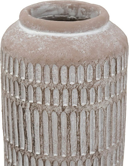 Artekko Decorative Vase Beige 14x14x30cm