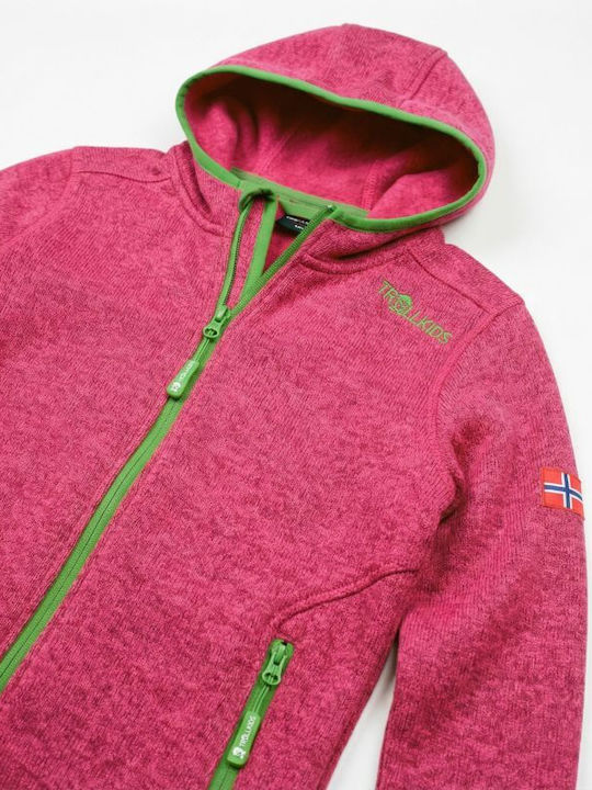 Kinder Freizeitjacke mit Kapuze Rosa