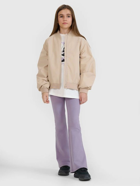 Kids Bomber Beige