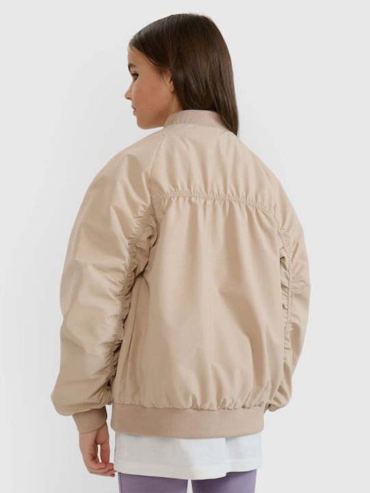 Kids Bomber Beige