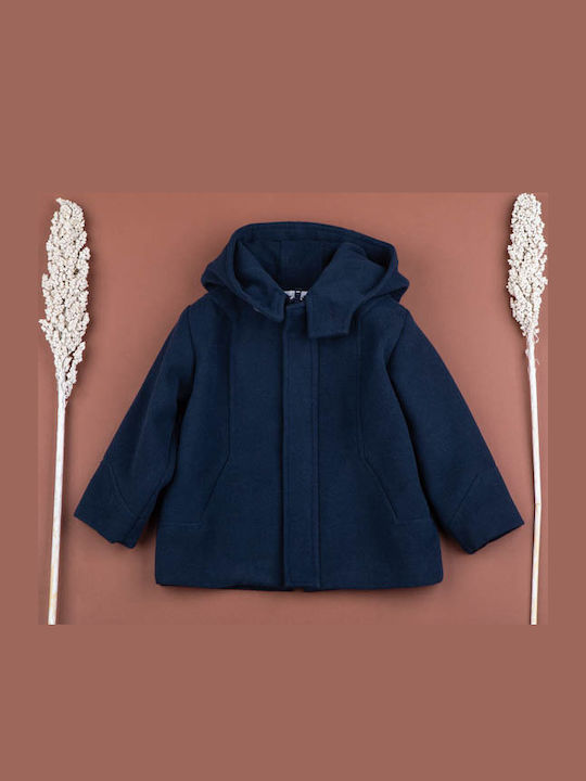 Bambolino Baptism Coat for Boys Casper Navy Blue