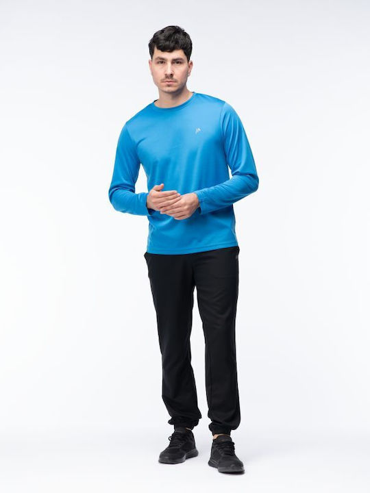 Sportliches Kurzarm T-Shirt Blau