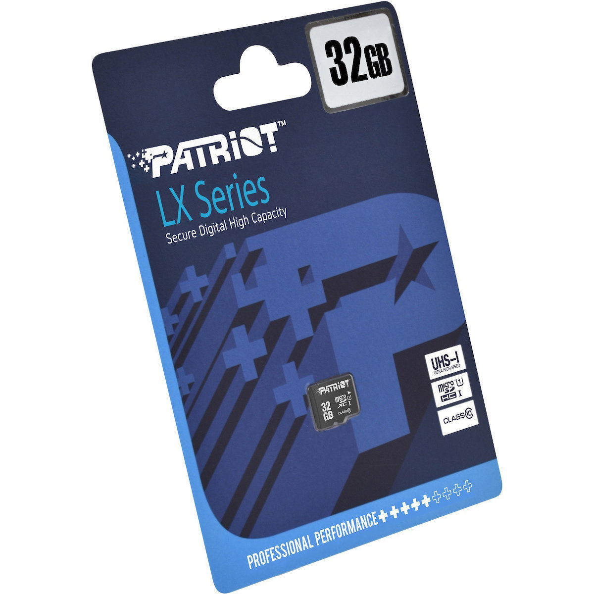 Patriot Memory Serie LX MicroSDHC da 32 GB, con Adattatore SD, Fino a 90 MB/ S, UHS-I 3.0 spec Classe 10 - PSF32GMCSDHC10