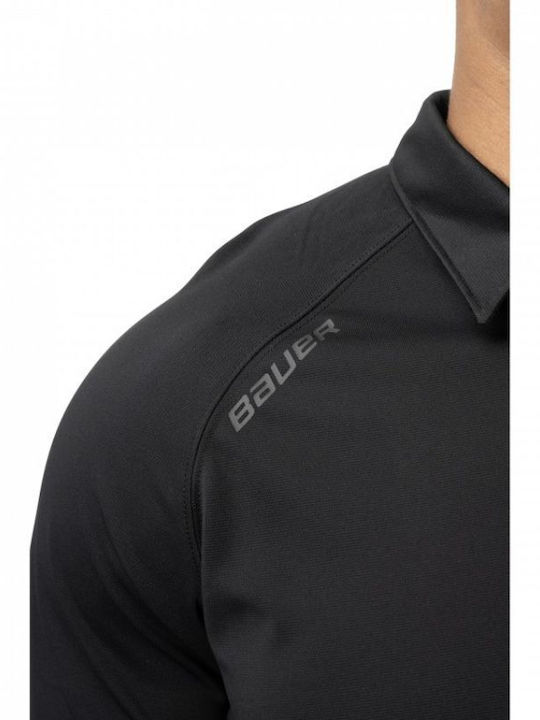 Polo Bluse Schwarz