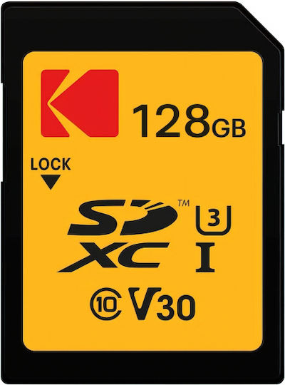 Kodak Premium Performance SDXC 128GB U3 V30 A1 UHS-I με αντάπτορα