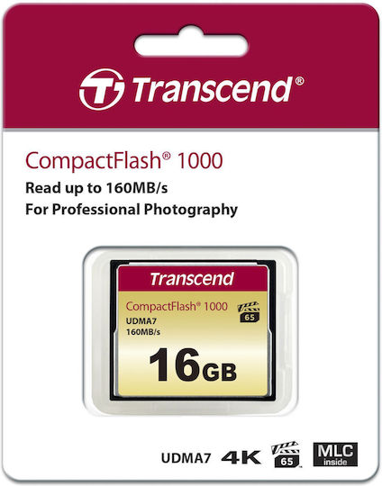 Transcend CompactFlash 16GB 160MB/s