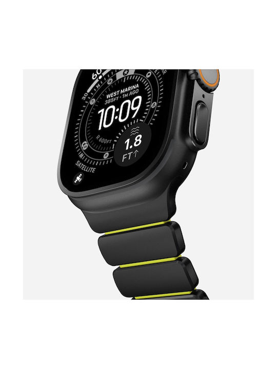 Nomad Stratos Λουράκι Ανοξείδωτο Ατσάλι Black Titanium / Volt (Apple Watch 44/45/46mm/Ultra 49mm)