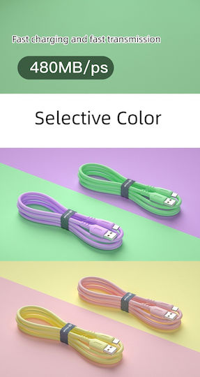 USB 2.0 Cable USB-C male - USB-A Κόκκινο 1m 100312