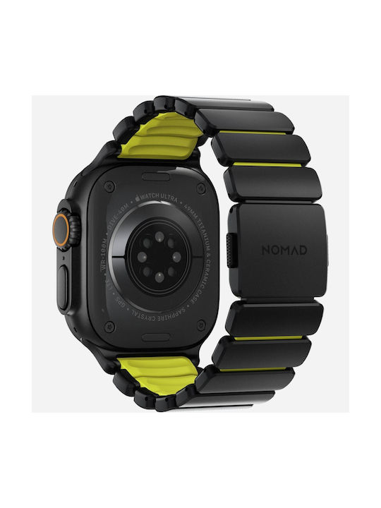 Nomad Stratos Λουράκι Ανοξείδωτο Ατσάλι Black Titanium / Volt (Apple Watch 44/45/46mm/Ultra 49mm)