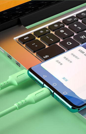 USB 2.0 Cable USB-C male - USB-A Ροζ 1m 100311