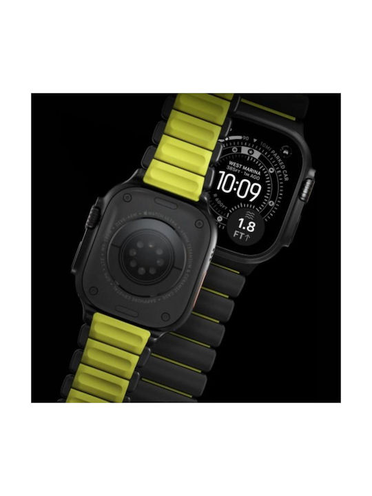 Nomad Stratos Λουράκι Ανοξείδωτο Ατσάλι Black Titanium / Volt (Apple Watch 44/45/46mm/Ultra 49mm)