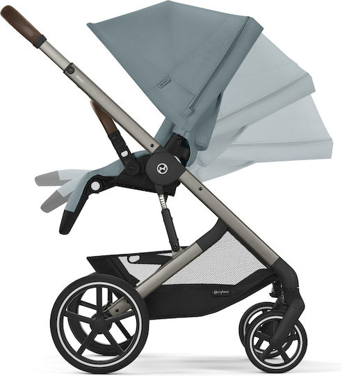 Cybex Balios S LUX Reglabil 2 în 1 Cărucior pentru copii Potrivit pentru Nou-născut Albastru furtunos 11.7kg