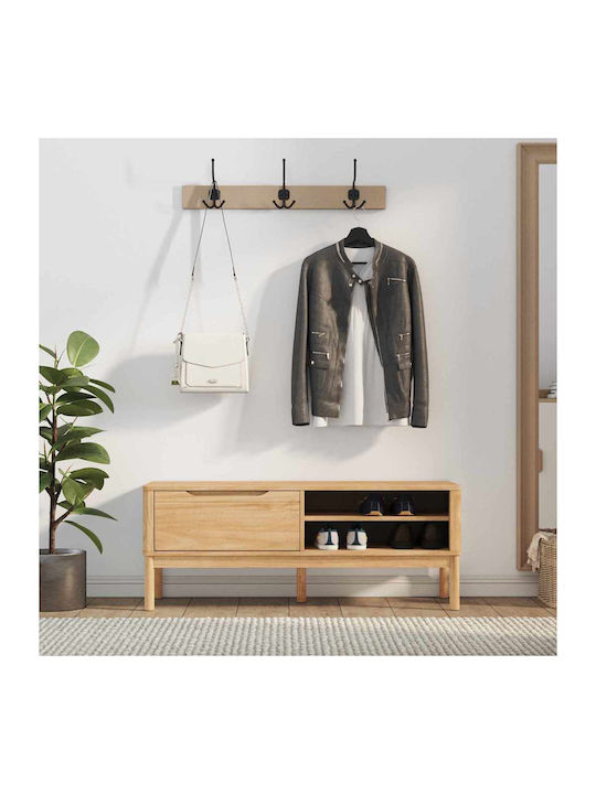 Entry Furniture with Bench Coffee 115x40x45cm